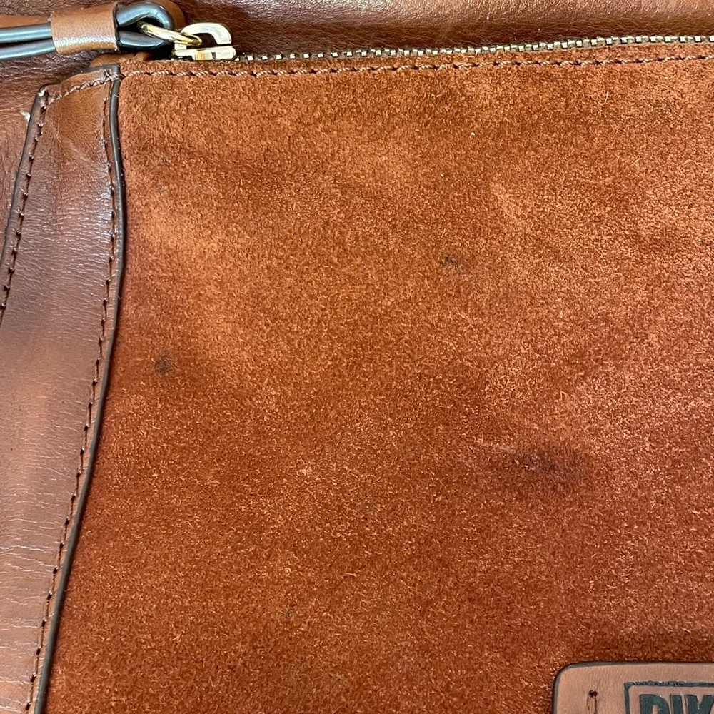 PIKOLINOS Cognac Leather & Suede Tote